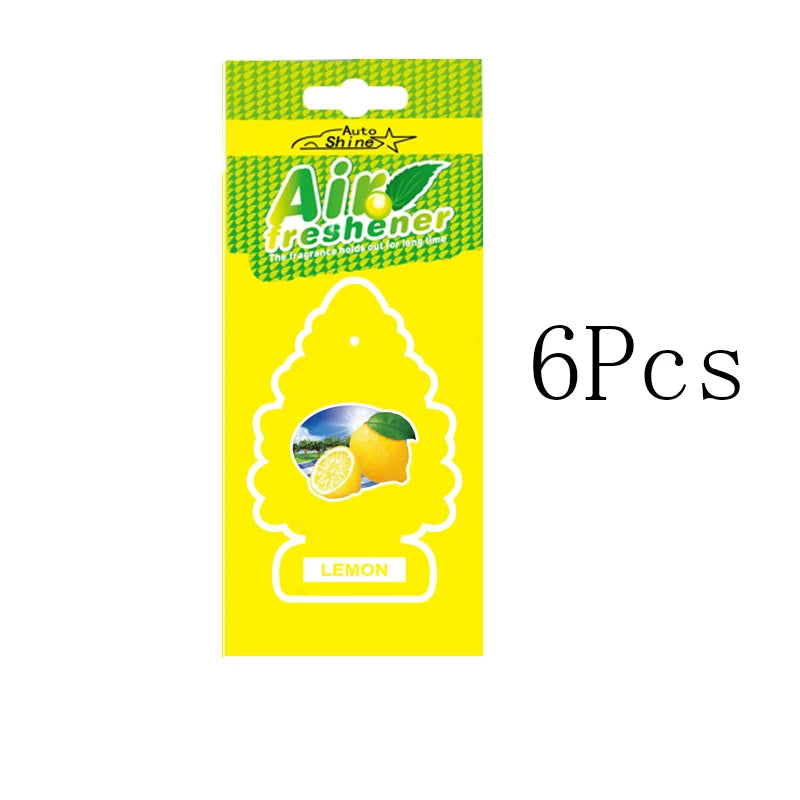 3-80pcs Christmas Tree Car Air Freshener Natural Scented Tea Paper Hanging Fragrance for Home and Auto Interior
