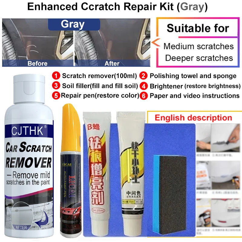 Car Scratch Remover Paint Care Tools Auto Swirl Remover Scratches Repair Polishing Auto Body Grinding Compound Anti Scratch Wax