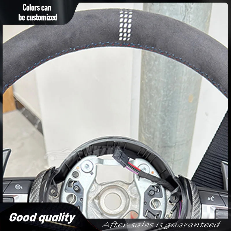 Carbon Trim Full Alcantara Steering Wheel for BMW F01 F10 F20 F22 F30 F31 F32 M2 F87 M3 F80 M4 F82 F90 X5 F15 F16
