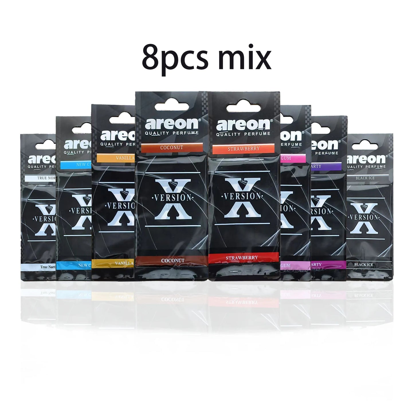 Our High-Quality [Shape X] car air fresheners, which can be used as decorations for car rearview mirrors, are available in sets