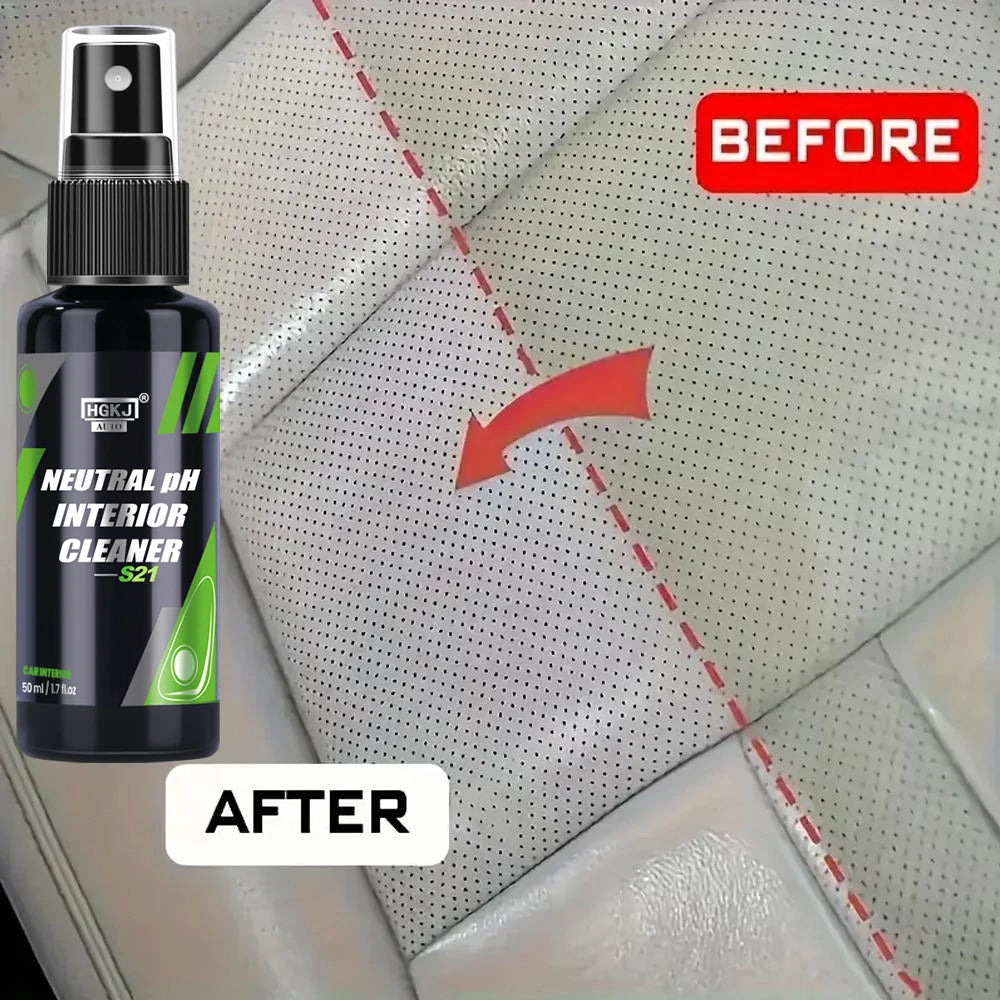 Car Interior Cleaner Agent Ceiling Cleaner Leather Flannel Woven Fabric Water Free Multipurpose Auto Dash Cleaning Spray S21