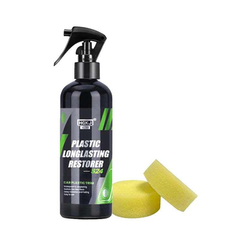 Car Plastic Restorer Back To Black Gloss Auto Plasitc Parts Repair Spray HGKJ S24  50ml Exterior Renovator Car Cleaning