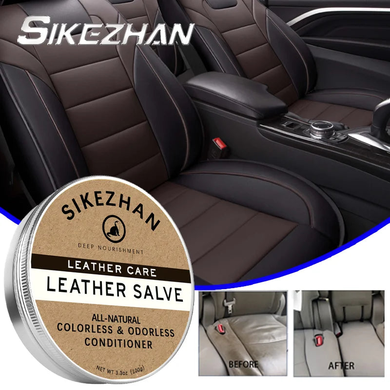 Pure Natural Leather Care Cream for Car Seats Multifunctional Colorless Odorless Leather Maintenance Car Wash Accessories