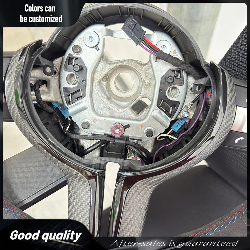 Carbon Trim Full Alcantara Steering Wheel for BMW F01 F10 F20 F22 F30 F31 F32 M2 F87 M3 F80 M4 F82 F90 X5 F15 F16