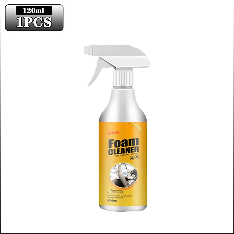 Multifunctional Foam Cleaner Car Interior Stain Removal and Cleaning Leather Seat Foam Cleaner Spray Foam Maintenance Wash Car