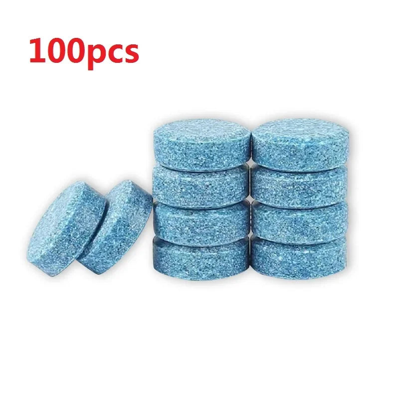 Car Windshield Washer Fluid Concentrated Tablets Solid Effervescent Wiper Tablet for Car Room Kitchen Window Glass Cleaning