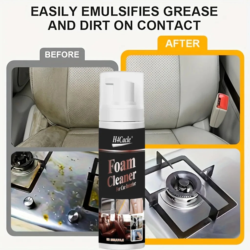 Multifunctional Foam Cleaner Car Interior Stain Removal and Cleaning Leather Seat Home Foam Cleaner Spray Maintenance Wash