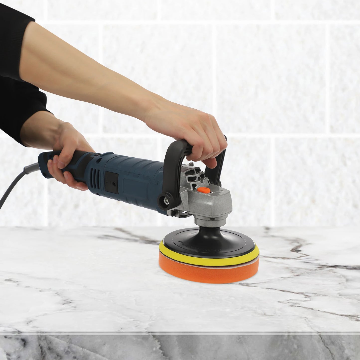 1580W Car Polisher 7-Speed 500-3300 RPM for Auto Detailing, EU Plug, Household Polishing Machine, Car Polishing Machine