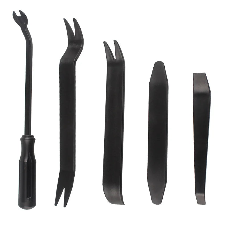 Car Trim Removal Kits Auto Panel Disassembly Tools Vehicle Door Clip Crowbar Car Plastic Radio Rivet Removal Repairing Pry Sets