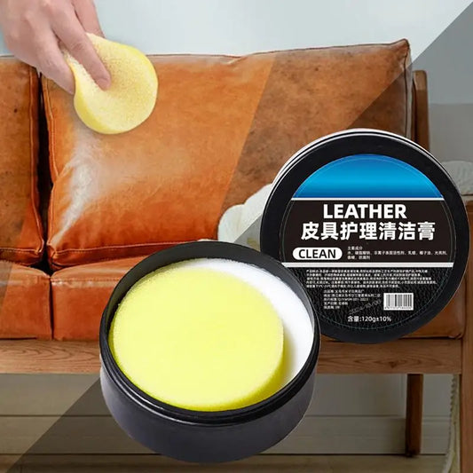Car Leather Interior Cleaner Long Lasting Car Seats Polishing Nourishment Care Leather Care Cream for Leather Shoes Furniture