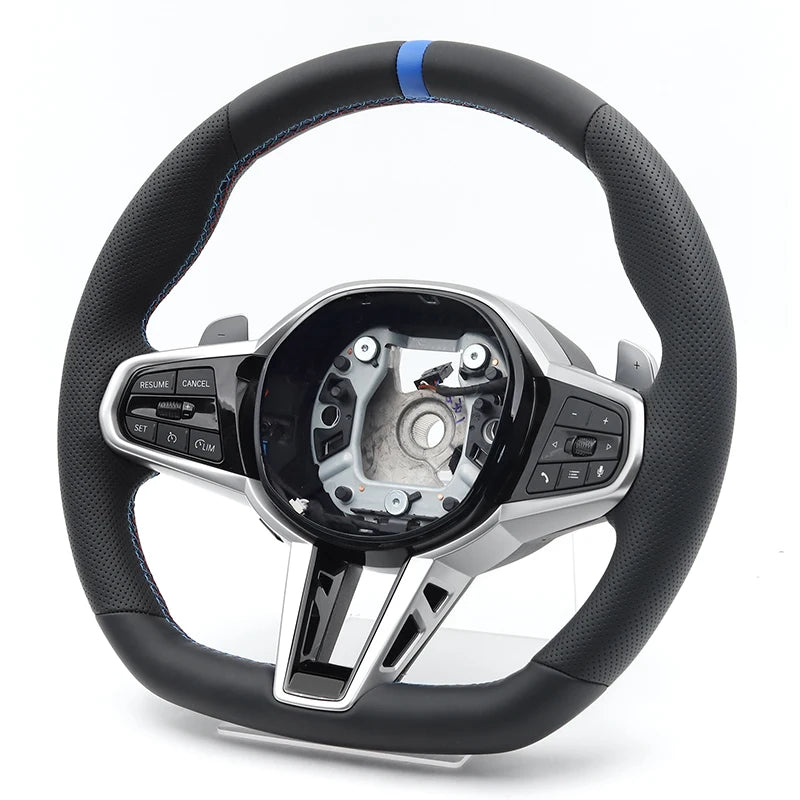 Car Nappa Leather CS Steering Wheel for BMW G01 G02 G05 G20 G21 G26 G30 G31 G32 G82 G42 G80 G87 X1 X3 X4 M2 M3 Car Accessories