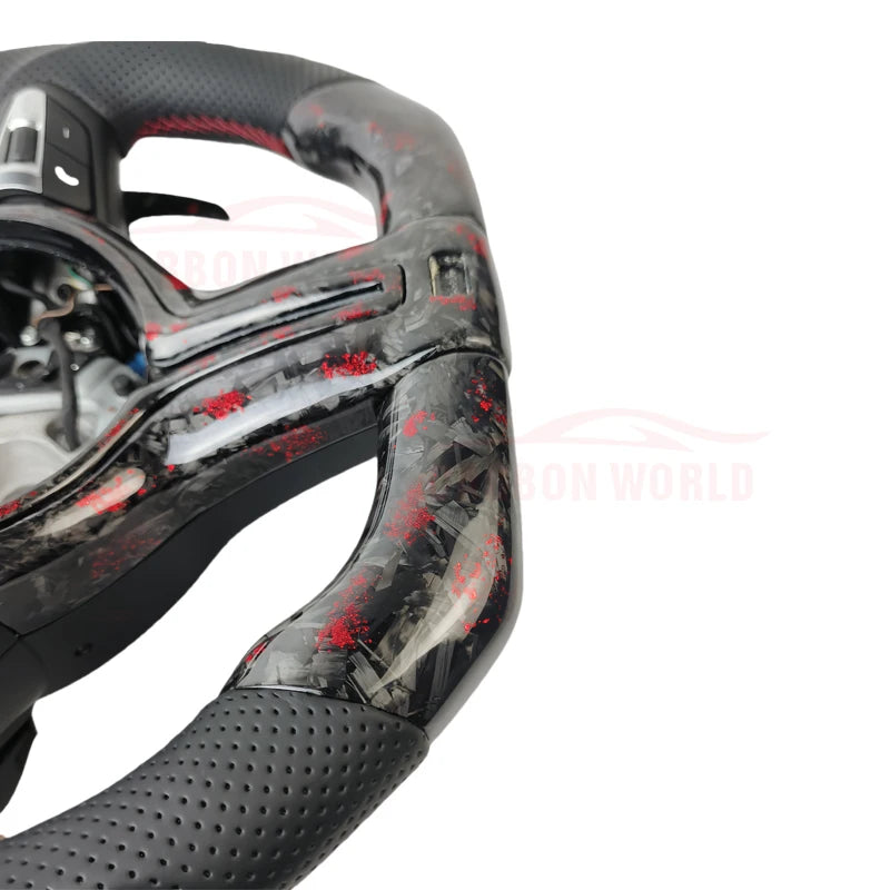 custom forged carbon fiber steering wheel Fof BMW M3 M4 M5 F30 F31 F32 F35 F36 F48 F52 F01 F02 F03 F10 F11 F13 F15 F16 F20 F21