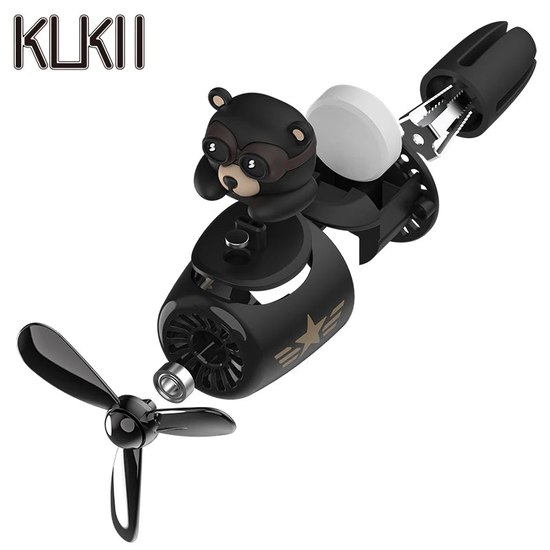 Bear pilot car air freshener flavor dog vent perfume diffuser fragrance scent  auto deroration acccessories aromatherapy auto