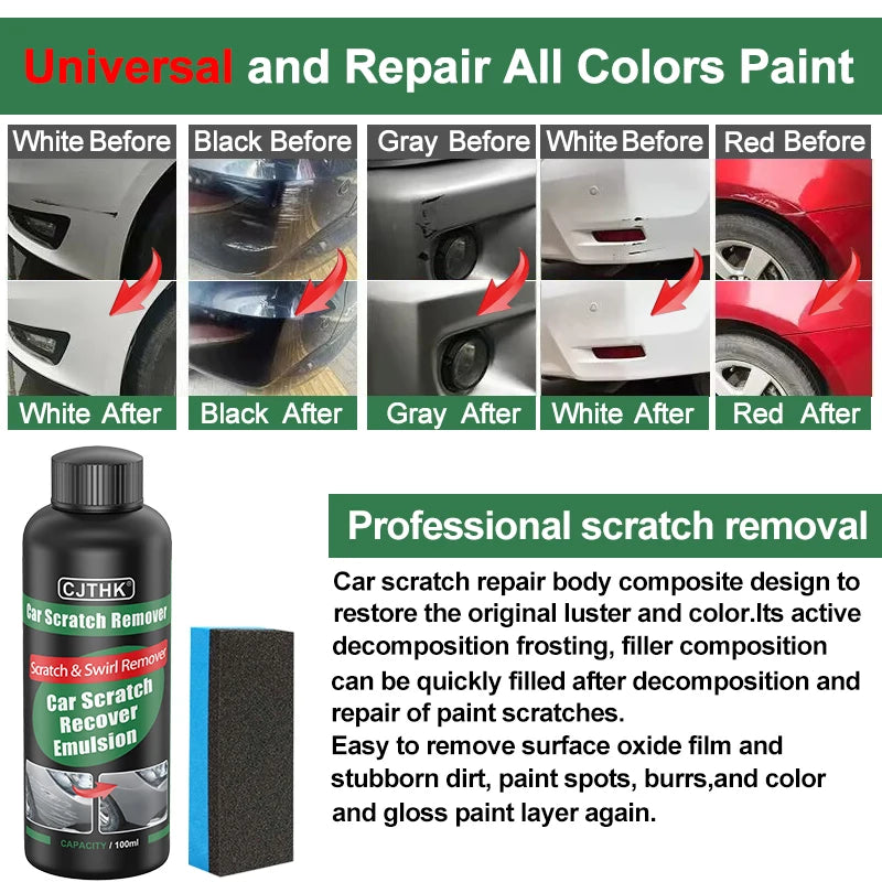 Car Scratch Remover Paint Care Tools Auto Swirl Remover Scratches Repair Polishing Auto Body Grinding Compound Anti Scratch Wax