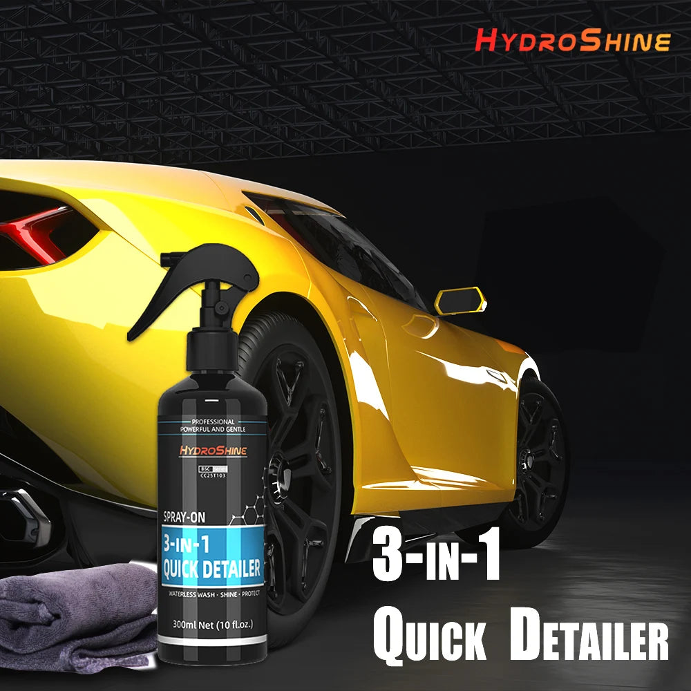 Hydroshine 3-in-1 Quick Detailer High Protection Ceramic Coating Car Wax Polishing Incredible Shine Protection Water Beading