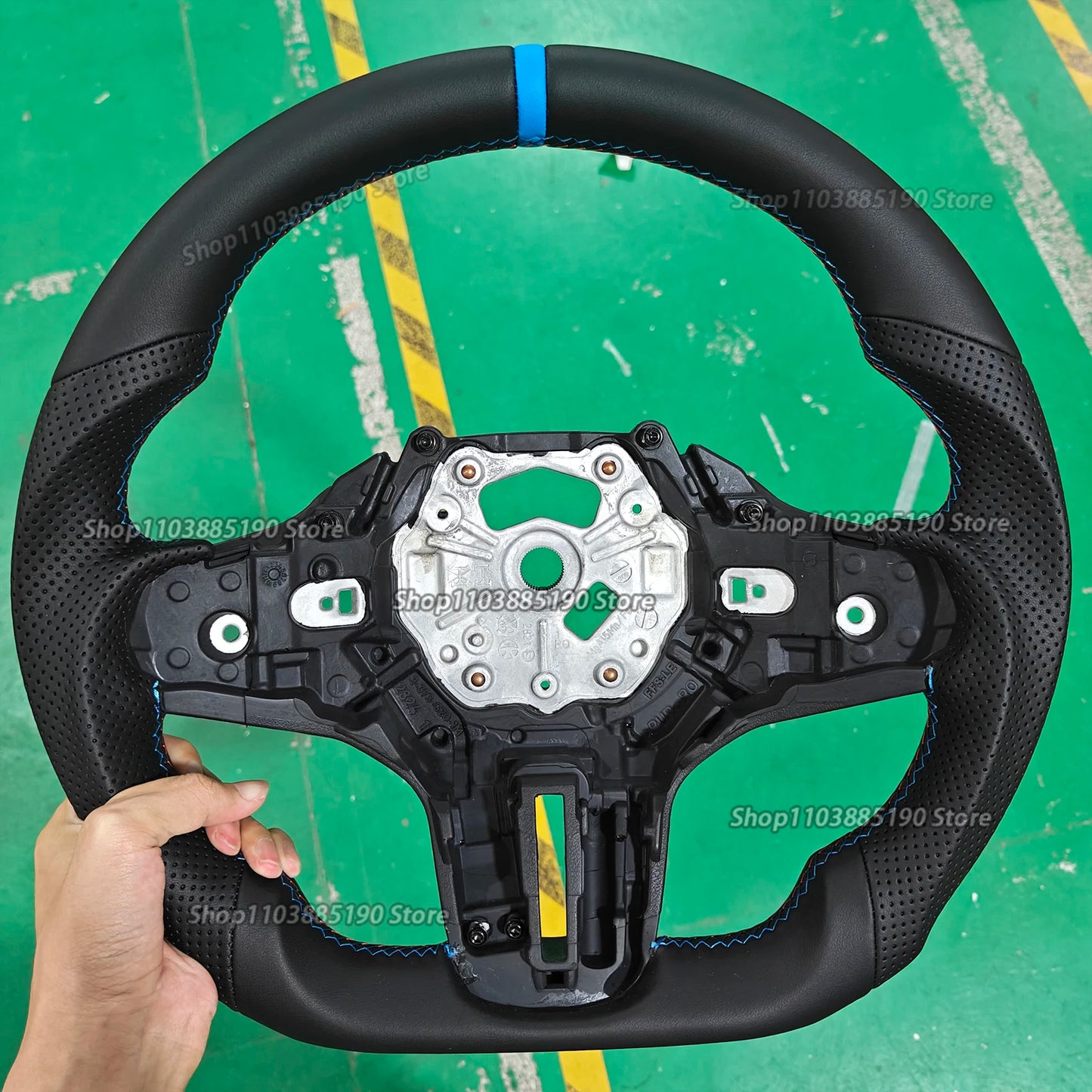 Full Leather Steering Wheel for BMW G30 G20 X3M X5M G01 G02 G05 G06 F90 F91 F92  G15 G16 G31 G29 G21 G28 G80 F40 F44 F82 M2 M3