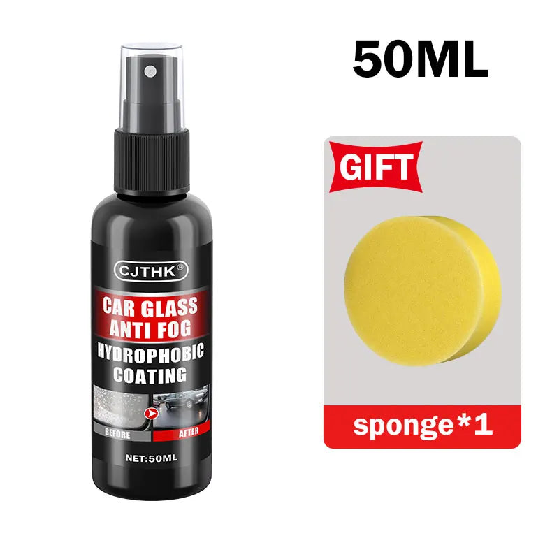 Car Glass Anti-rain Water Spray Repellent Nano Coating Hydrophobic Waterproof Agent Oil Film Removing Auto Glass Film Agent