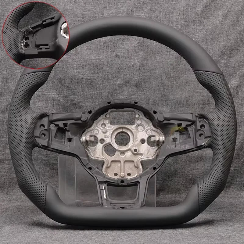 Steering Wheel For Golf 7 7.5 GTI MK7, Equipped With Shift Paddles And Buttons, Black Frame, Car Accessories