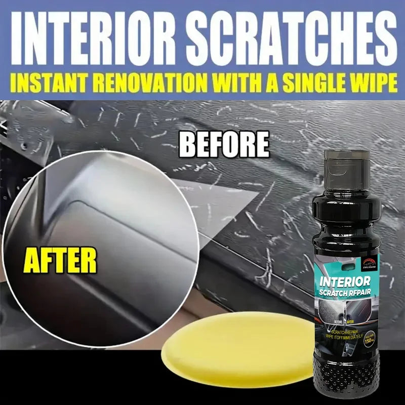 Plastic Repair Wax - Car Scratch Repair and Tire Gloss Repair, Black Interior and Dashboard, Plastic Surface Repair | Repair Wax