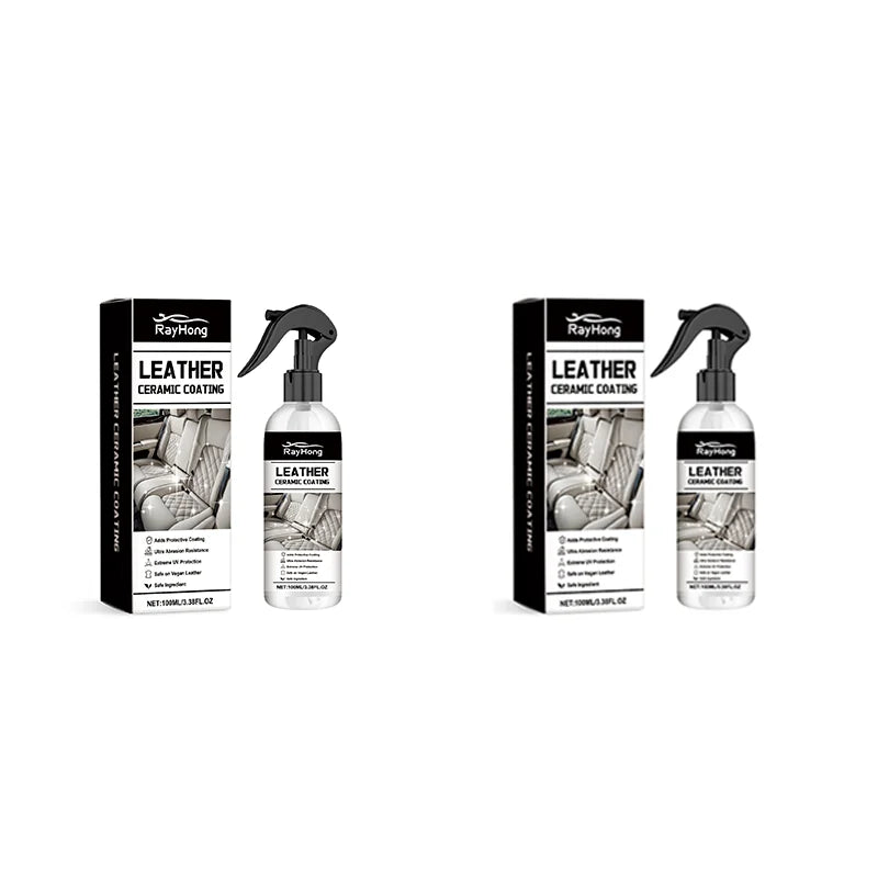 Car Leather Ceramic Coating Spray Auto Cleaning Products Seat Cleaner Remover Leather Renovation Decontamination Polishing Spray