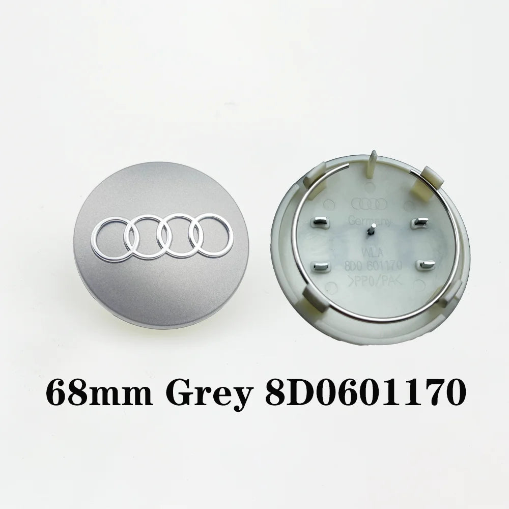 4pcs 60mm 61mm 69mm 68mm Car Styling Wheel Center Cap Hub Replaced Covers For Audi A3 A4 A5 A6 A7 A8 S4 S6 4B0601170 8D0601170