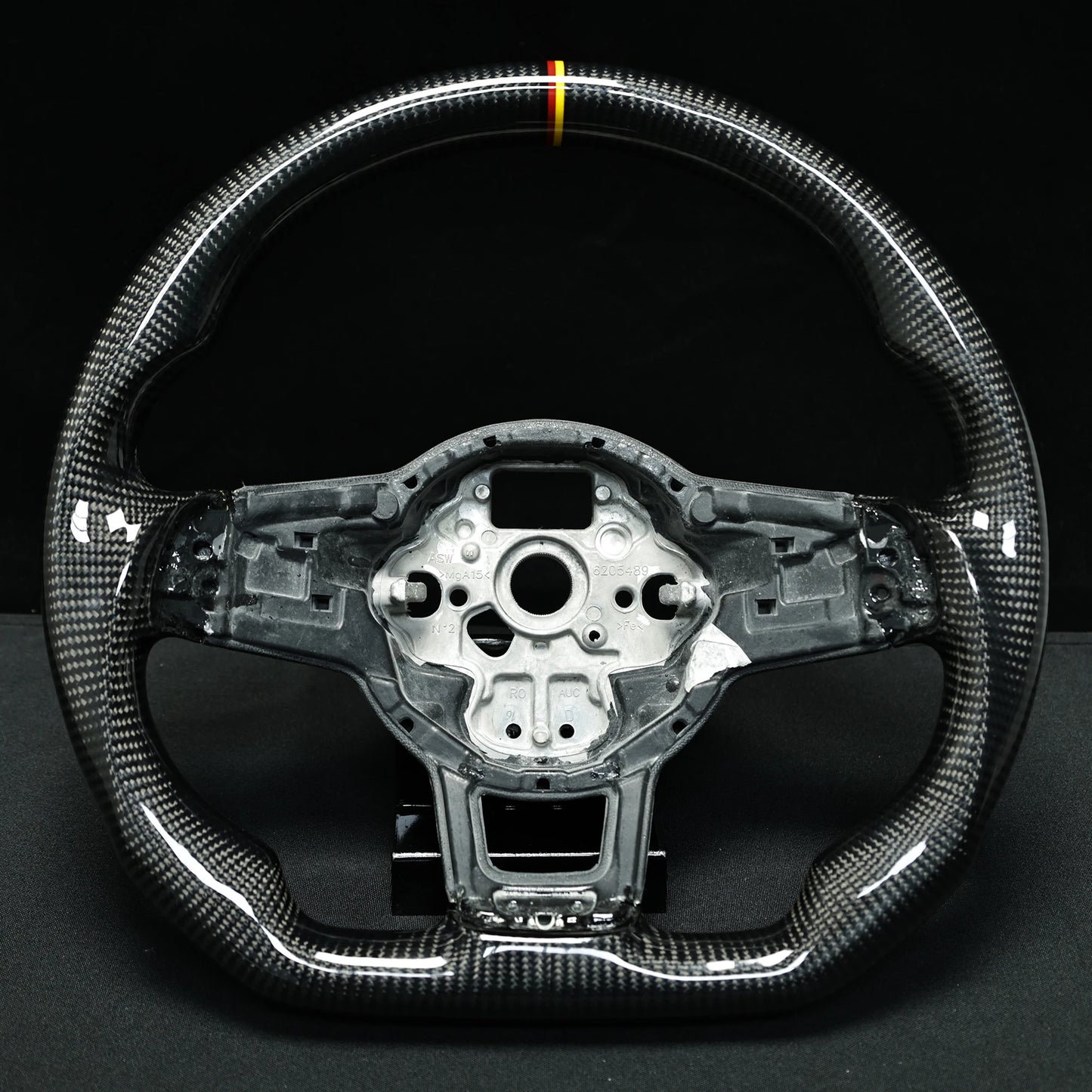 Fit For VW Carbon Fiber LED Steering Wheel Volkswagen Golf 7 MK7 Mk7.5 GTI Scirocco Polo GTS R Line  Customized Racing Wheel