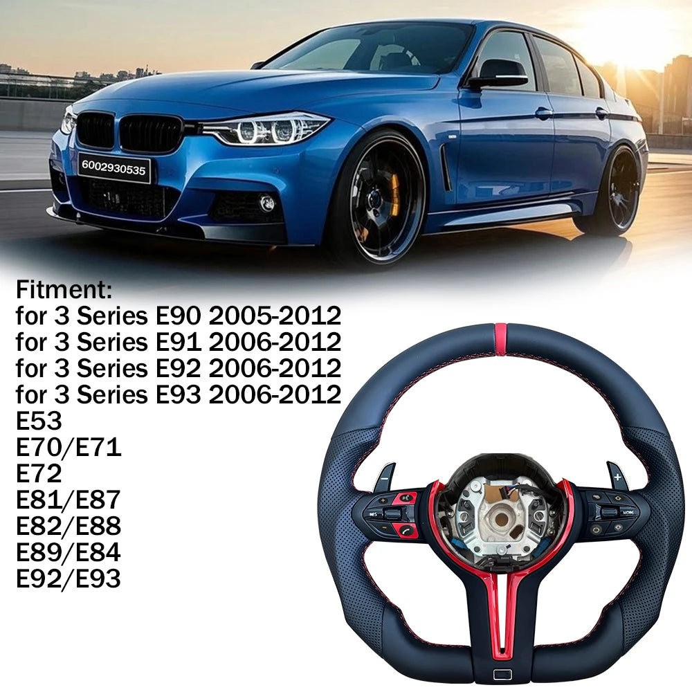 Red style  Flame Demon， Steering Wheel For Bmw F30 F10 F31 F20 F25 F22 F36 F33 F32 F80 F82 F11 F18 F01 F90 E90 Steering