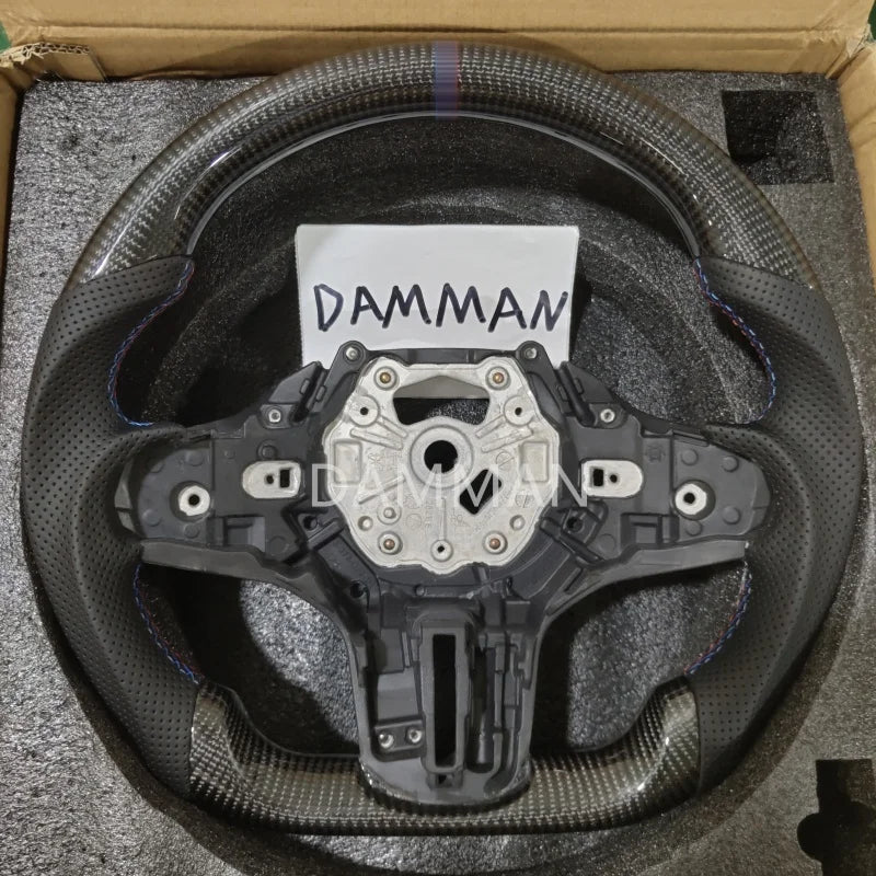 Premium Real Carbon Fiber Steering Wheel for BMW G20 G21 G22 G28 G80 F40 F44 F82 F83 F87 M2 M3 M4 G20 Steering Wheel Accessories