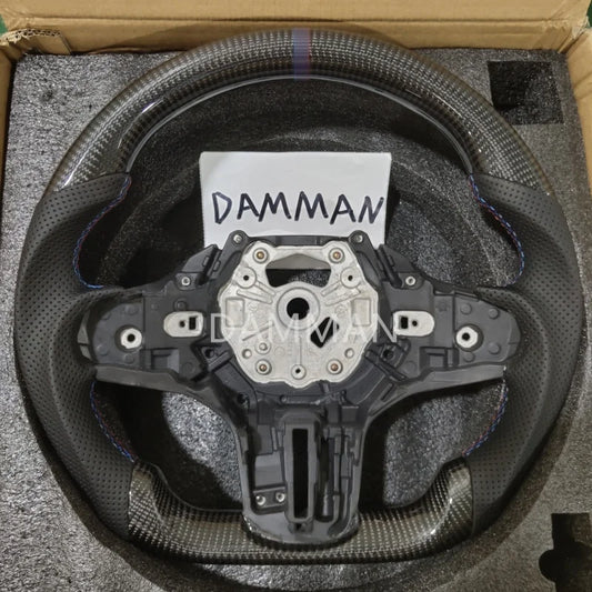 Premium Real Carbon Fiber Steering Wheel for BMW G20 G21 G22 G28 G80 F40 F44 F82 F83 F87 M2 M3 M4 G20 Steering Wheel Accessories