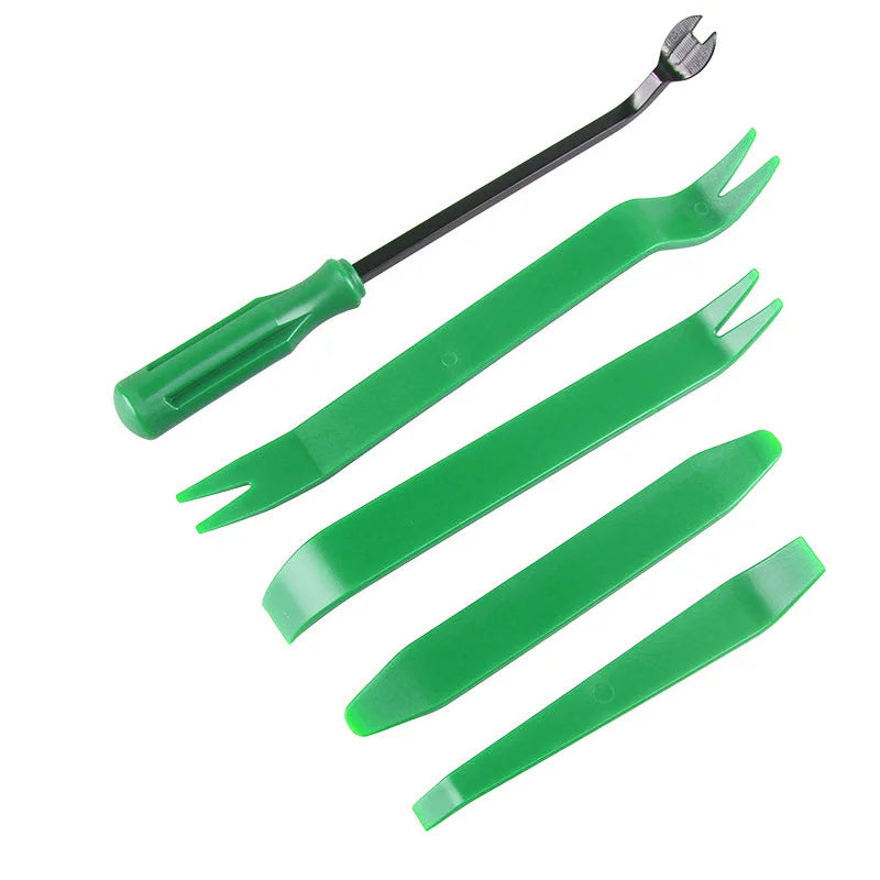 Car Trim Removal Kits Auto Panel Disassembly Tools Vehicle Door Clip Crowbar Car Plastic Radio Rivet Removal Repairing Pry Sets