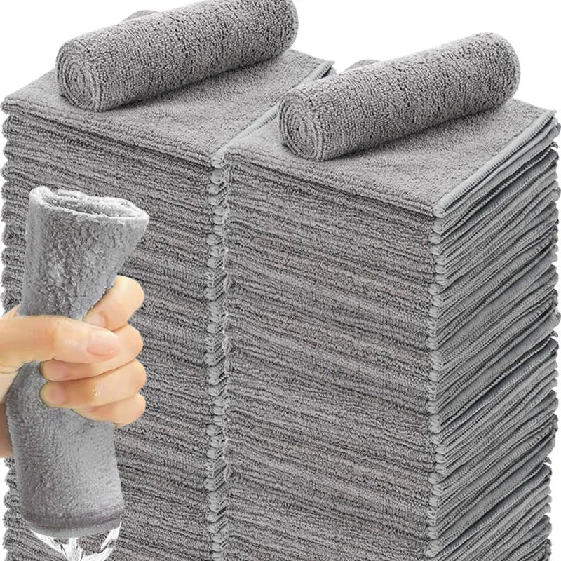 Thicken Microfiber Cleaning Cloths Lint Free Microfiber Cleaning Towel Cloths Reusable Cleaning Towels Absorbent for Car Window