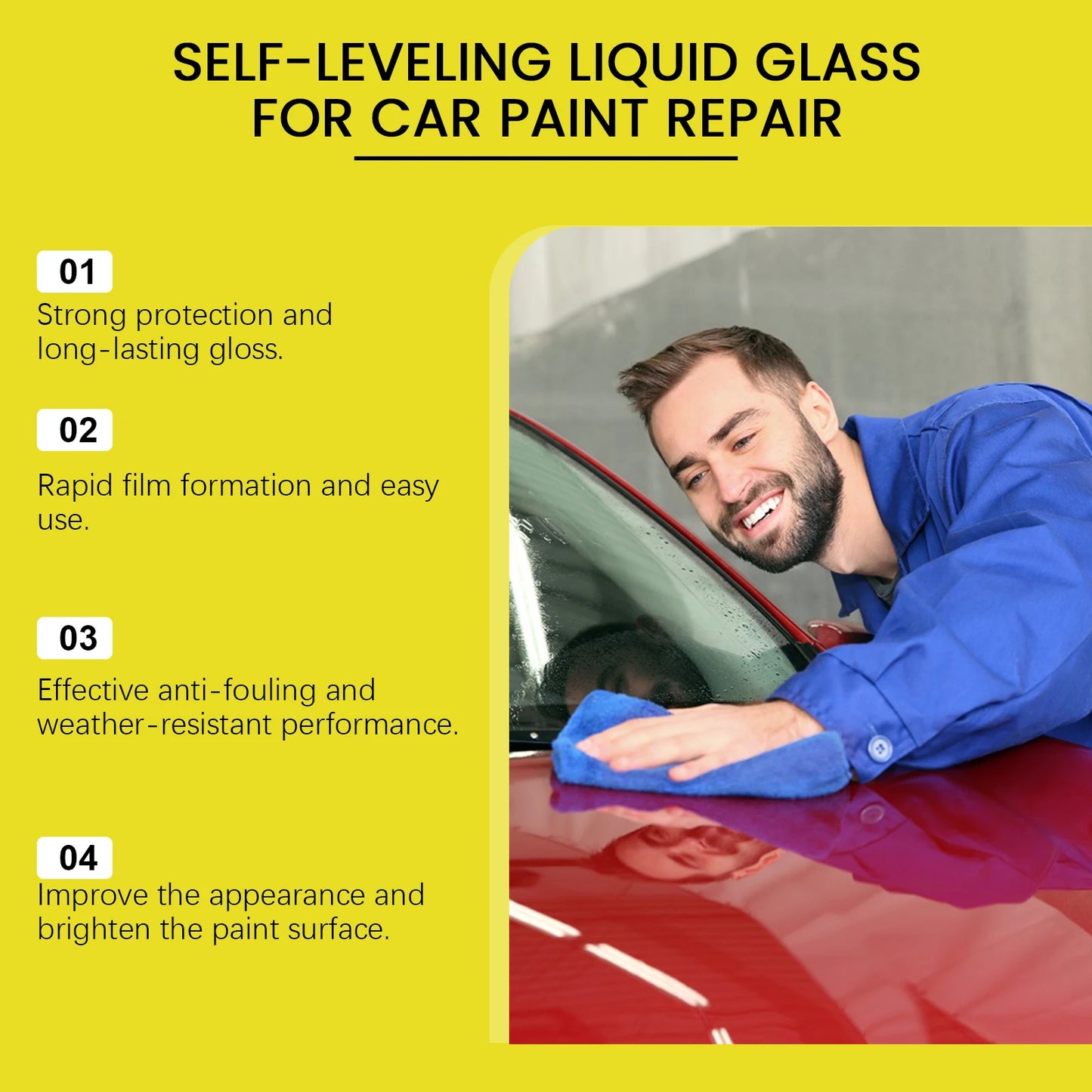 Car Paint Care Liquid Auto Graphene Ceramic Coating Crystal Polishing Waterproof Anti Scratch Hydrophobic Automotive Paint 30ml