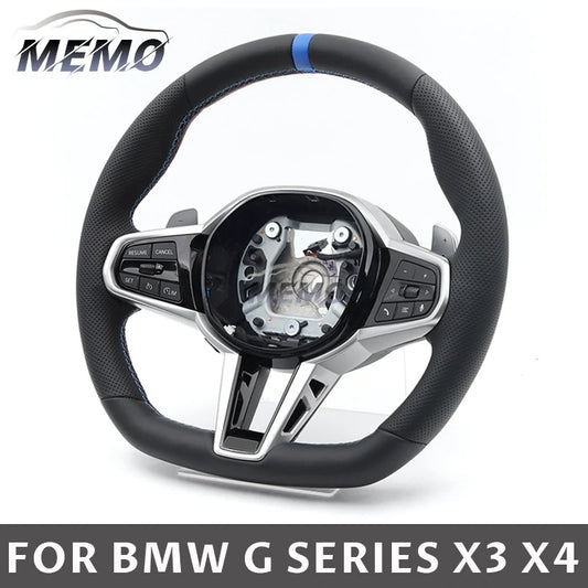 Car Nappa Leather CS Steering Wheel for BMW G01 G02 G05 G20 G21 G26 G30 G31 G32 G82 G42 G80 G87 X1 X3 X4 M2 M3 Car Accessories