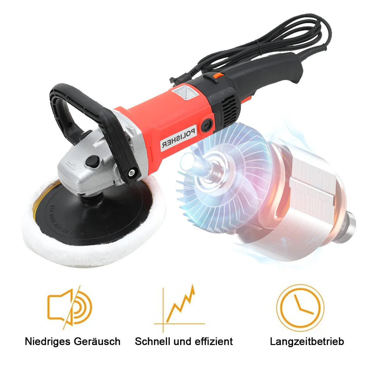 230V 1400 W Adjustable Speed Car polishing machine Electric cars Polisher Waxing Machine for Automobile Furniture