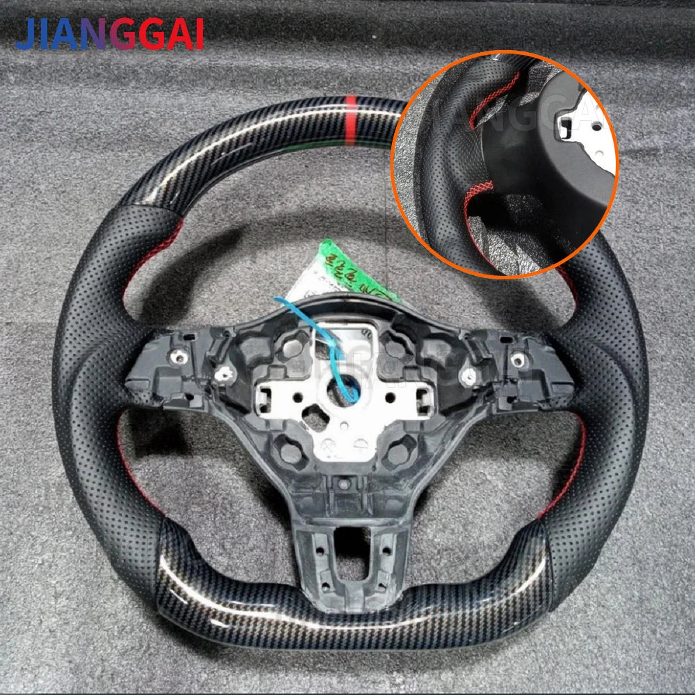Hydro-Dip Carbon Fiber Steering Wheel For Volkswagen Golf 6 GTI MK6 GTD R 2009-2013 Polo GTI Tiguan Passat R-Line Steering Wheel