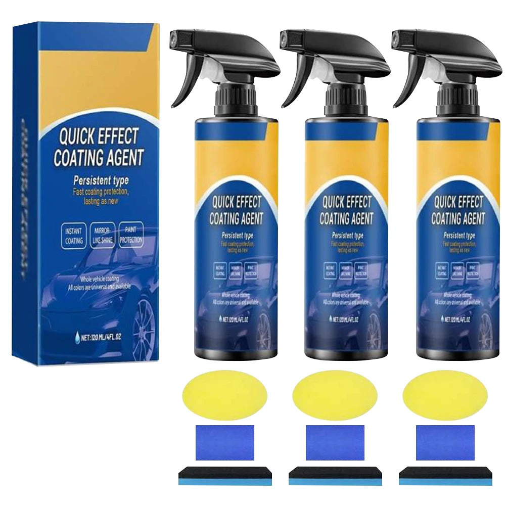 1-5PCS 120ML Quick-Dry Car Polishing Maintenance Spray Ceramic Coating Spray  Auto Coating Hydrophobic Layer for Car Polishing