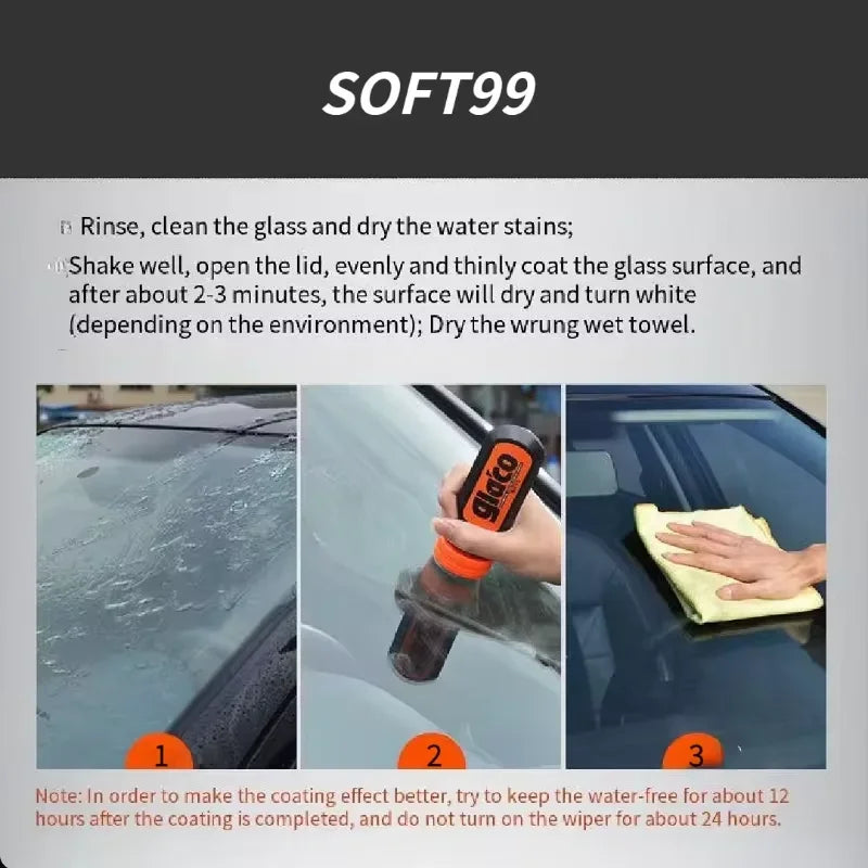 70ml JDM Soft99 Ultra Glaco Long last Car Windshield Glass Water Rain Glaco Repelente De água Brand New With Retail Packing