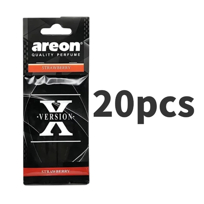 2-80PCS X Version Car Interior Hanging Air Freshener Natural Tea Perfume for Home Bathroom Decor