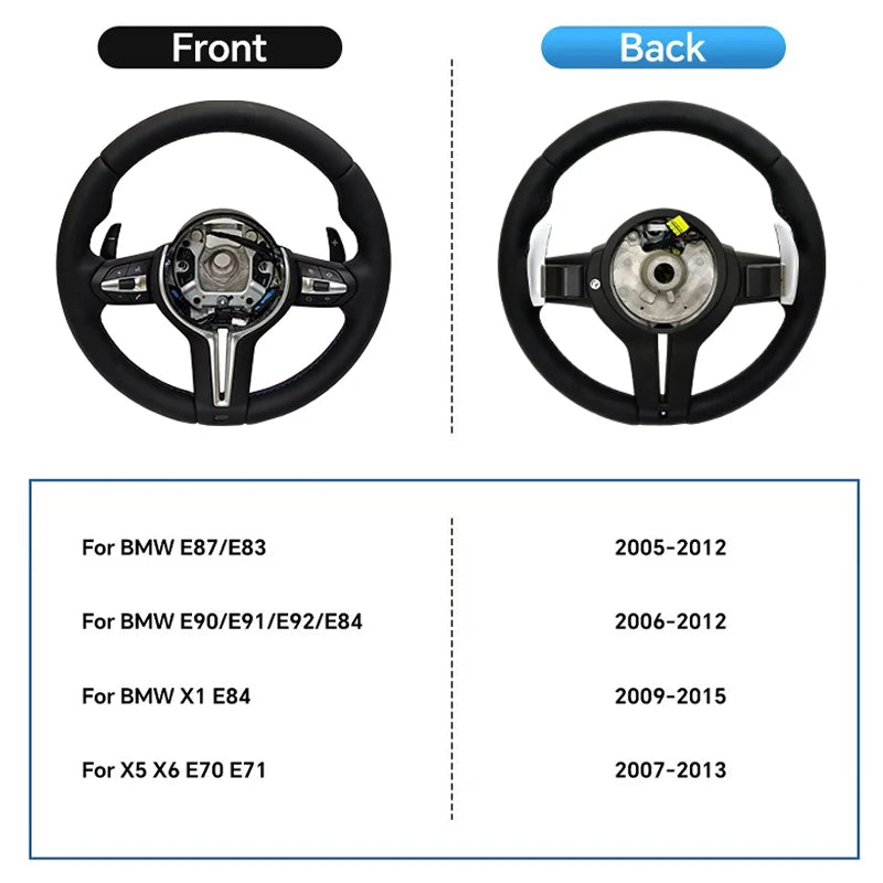 Leather Interior Steering Wheel Fit For BMW F10 F20 F30 F32 F36 F80 F82 M3 M5 E90 E87 E84 E70 Sport Steering Wheel Car Accessory