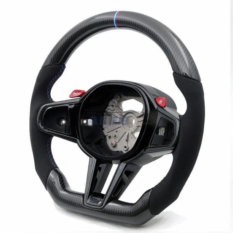 CS Sports Steering Wheel Carbon Fibre fit for BMW G01 G02 G05 G06 G20 G21 G22 G26 G29 G30 G32 G42 G80 X3 X4 X5 Car Accessories