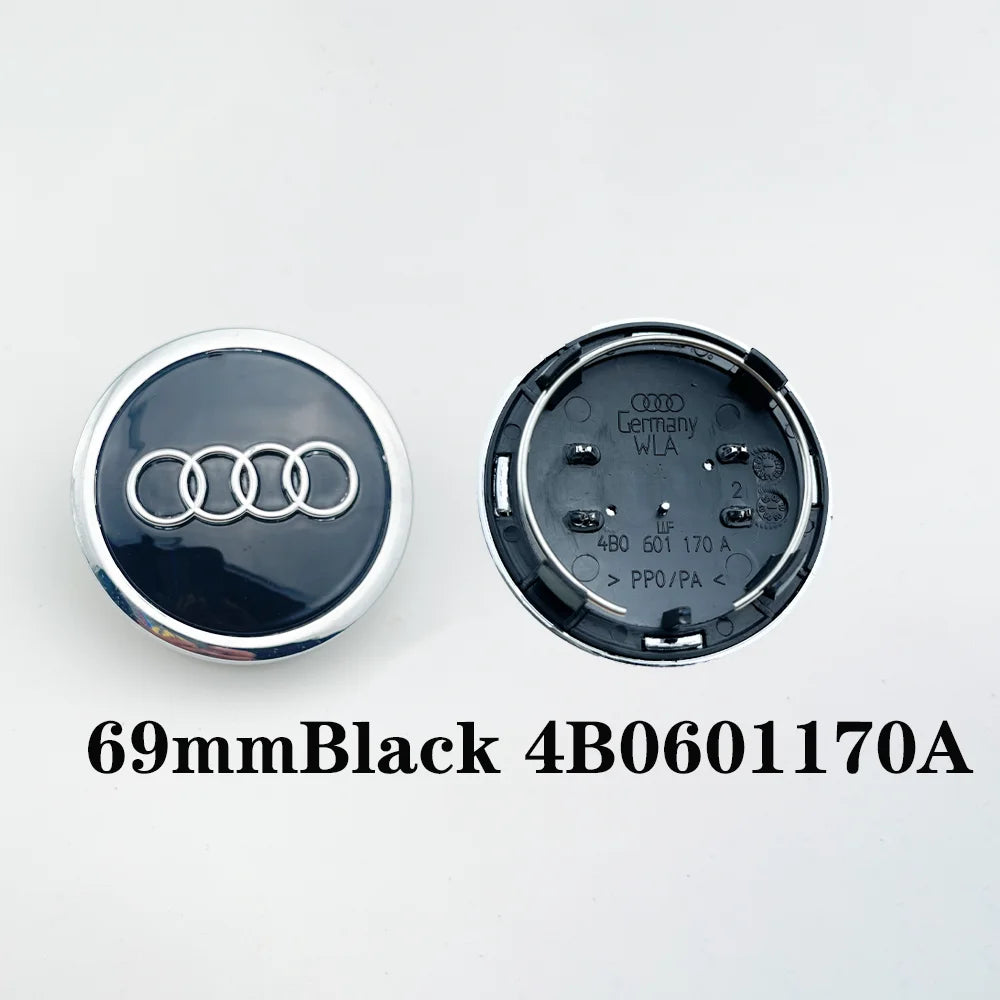 4pcs 60mm 61mm 69mm 68mm Car Styling Wheel Center Cap Hub Replaced Covers For Audi A3 A4 A5 A6 A7 A8 S4 S6 4B0601170 8D0601170