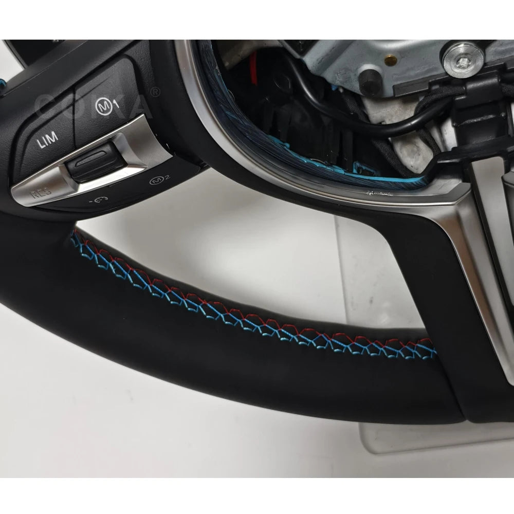 Leather Interior Steering Wheel Fit For BMW F10 F20 F30 F32 F36 F80 F82 M3 M5 E90 E87 E84 E70 Sport Steering Wheel Car Accessory