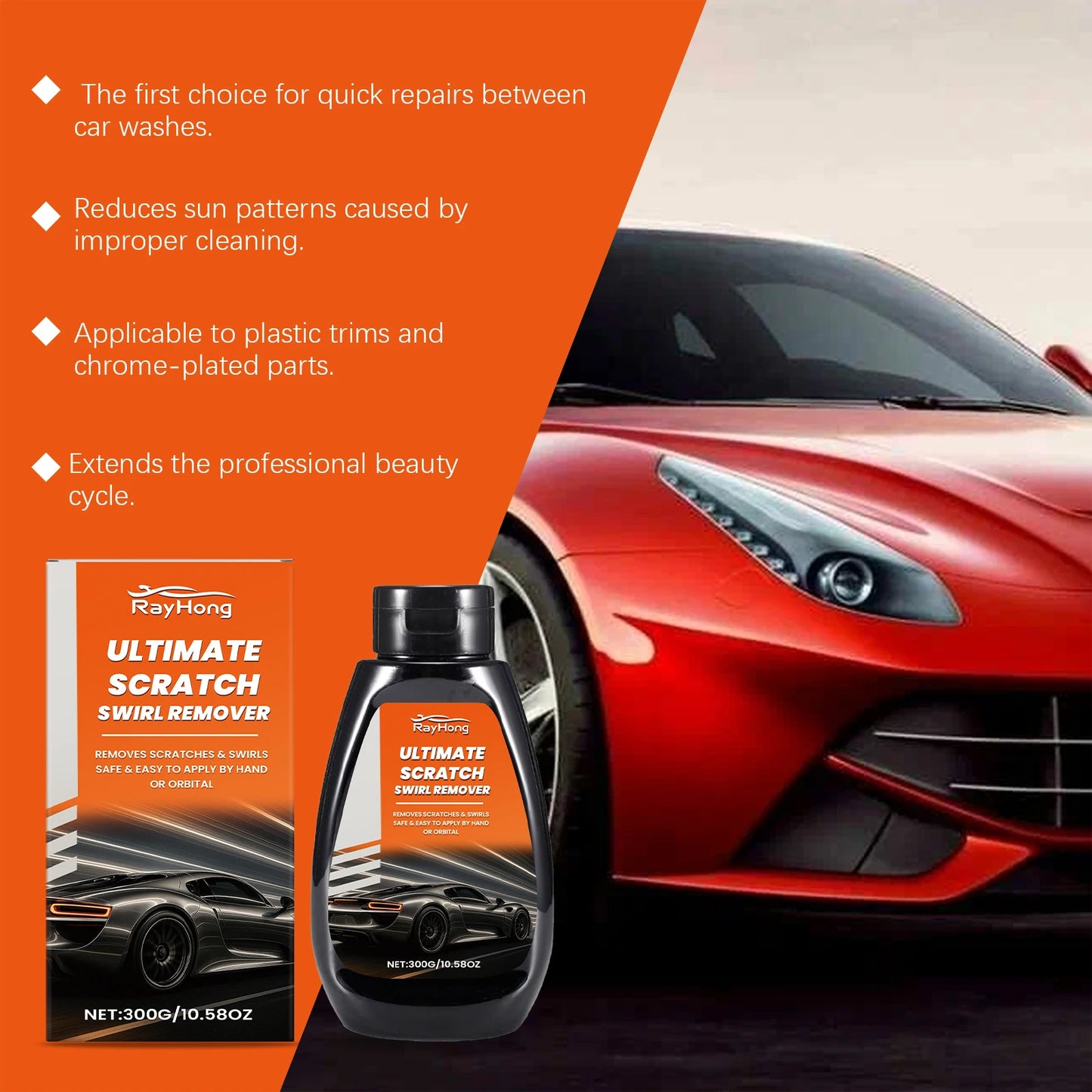 Car Scratch Remover Wax Auto Paint Scars Repair Body Polishing Grinding Compound Anti Swirl Paste Care Cleaner General Motors