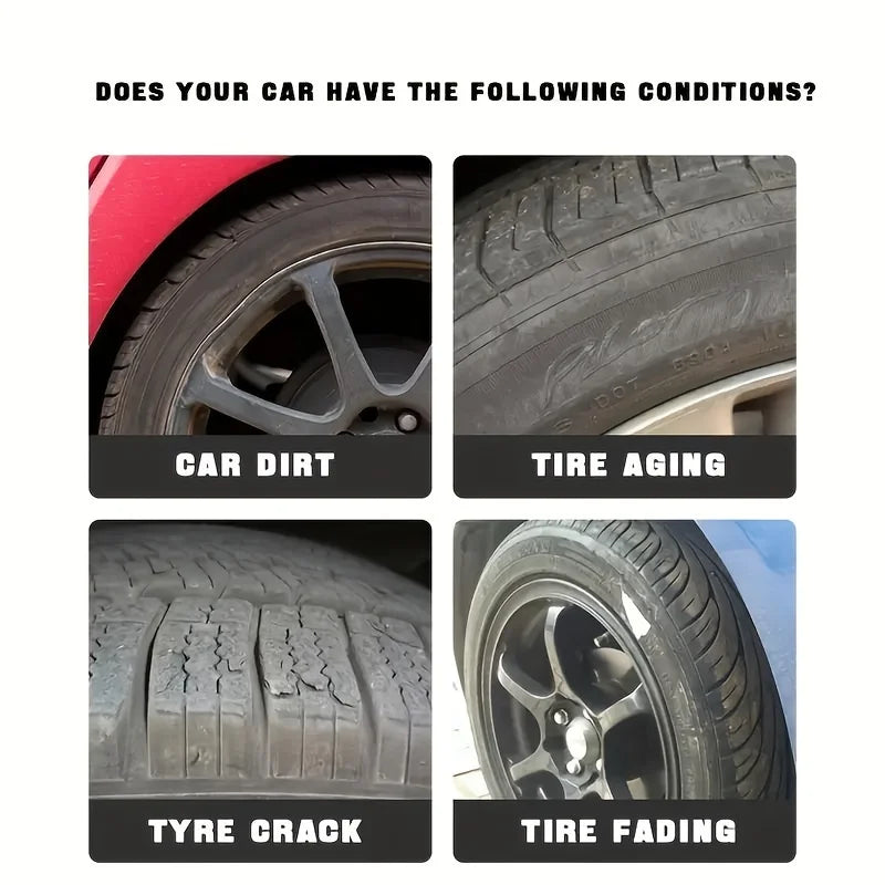 Universal Car Tire Plastic Repair Kits Polishing Wax Automotive interior reconditioning cream for Tire Gloss Enhancer Anti-Aging