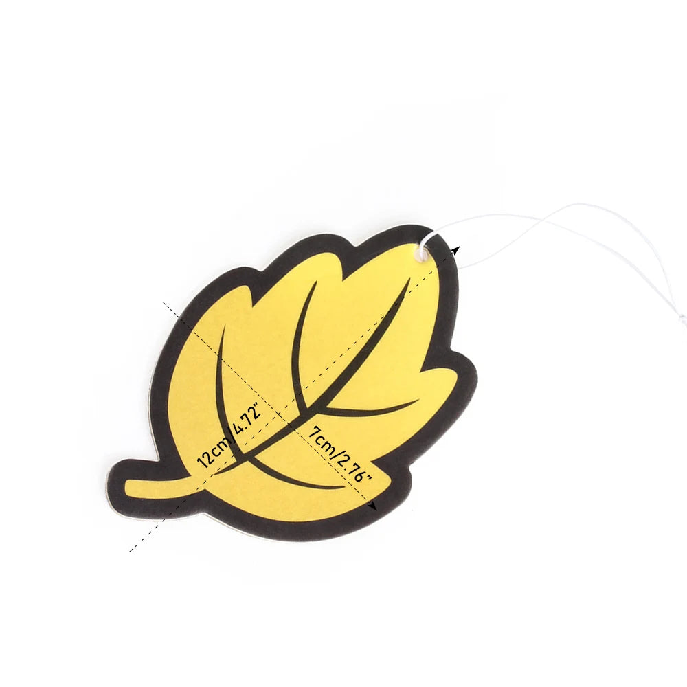 6PCS/3PCScar accessories interior Car Air Freshener Natural scented tea paper Auto Hanging Vanilla perfume fragrance Leaf Shape