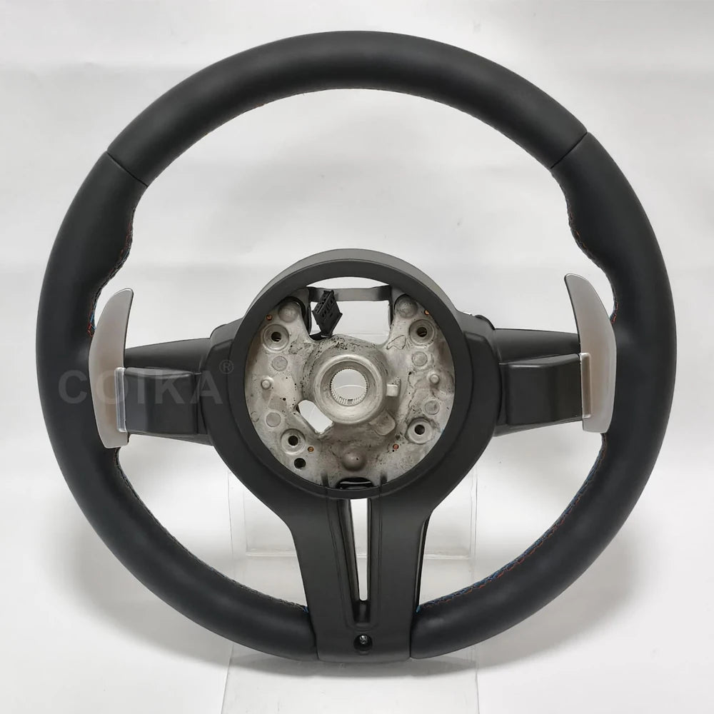Leather Interior Steering Wheel Fit For BMW F10 F20 F30 F32 F36 F80 F82 M3 M5 E90 E87 E84 E70 Sport Steering Wheel Car Accessory