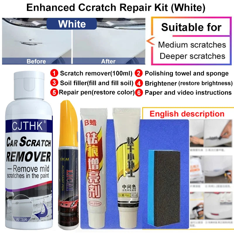 Car Scratch Remover Paint Care Tools Auto Swirl Remover Scratches Repair Polishing Auto Body Grinding Compound Anti Scratch Wax