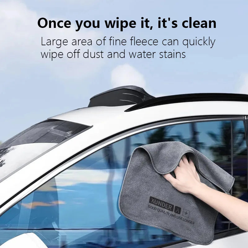 30x30/60CM Car Wash Microfiber Towel Car Cleaning Drying Cloth Hemming Car Care Cloth High-End Detailing Car Wash Towel For Auto
