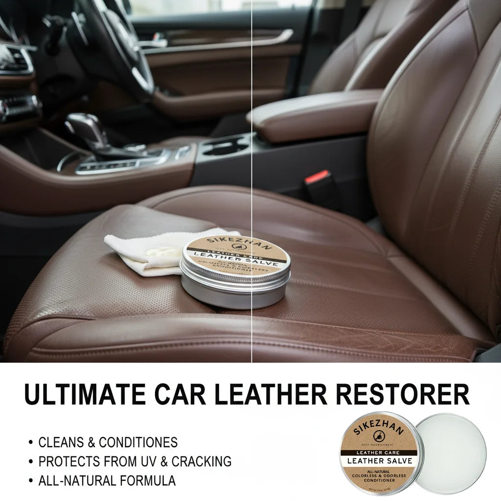 Pure Natural Leather Care Cream for Car Seats Multifunctional Colorless Odorless Leather Maintenance Car Wash Accessories