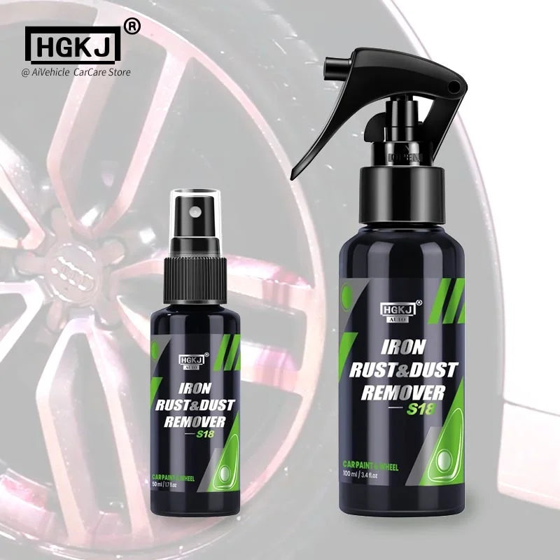 HGKJ S18 Iron Rust Remover Car Rust Removal Spray Metal Oxide Remover Anti Rust Paint Car Maintenance Cleaning
